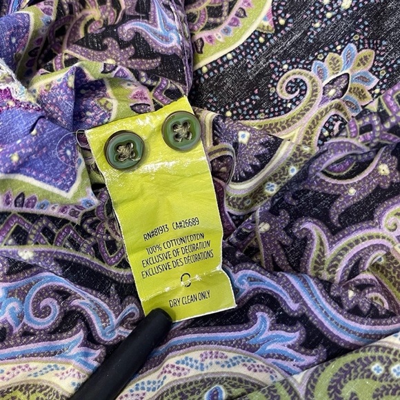 Robert Graham Virgil Button Up Shirt - Psychedelic / Paisley Print - Size Large - Picture 6 of 12